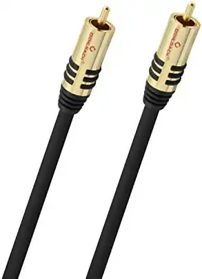 cable audio cinch nfcinblack 5m ofc